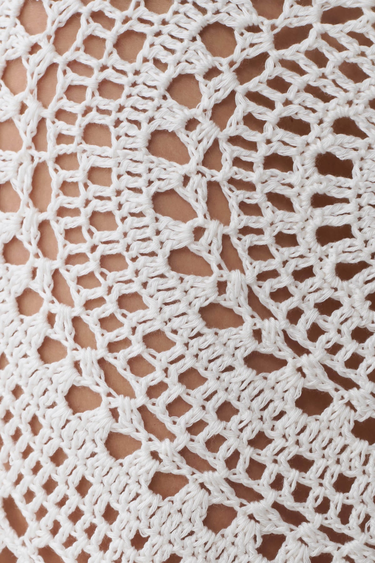Crochet Mini Skirt - Ivory