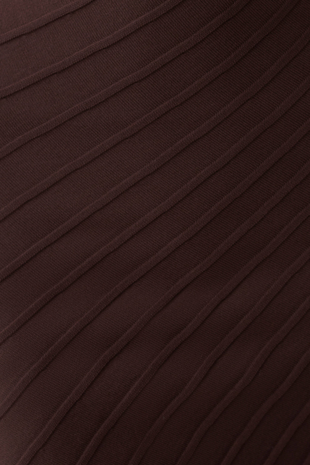 Ribbed Sleeveless Mini Dress - Dark Chocolate