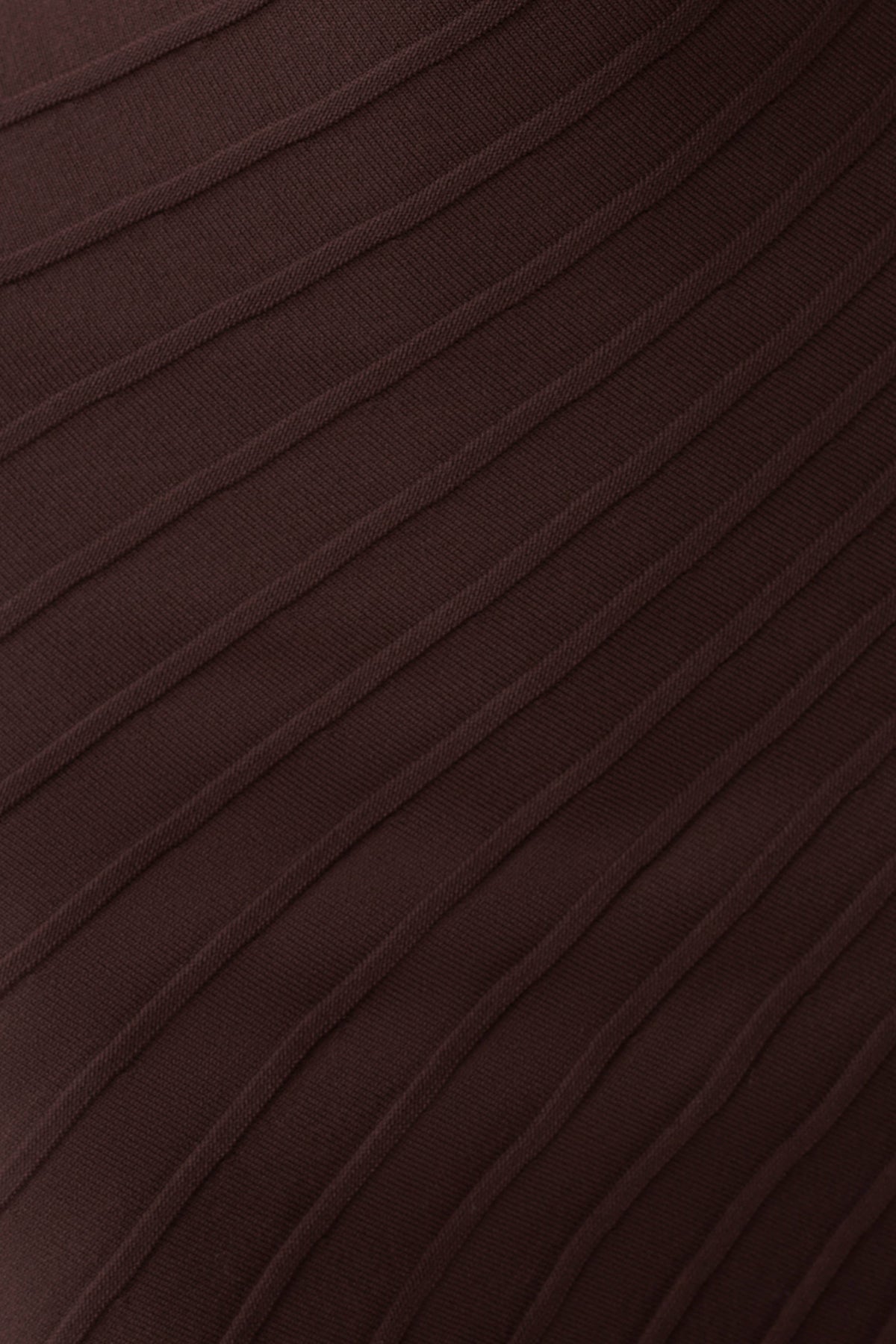 Ribbed Sleeveless Mini Dress - Dark Chocolate