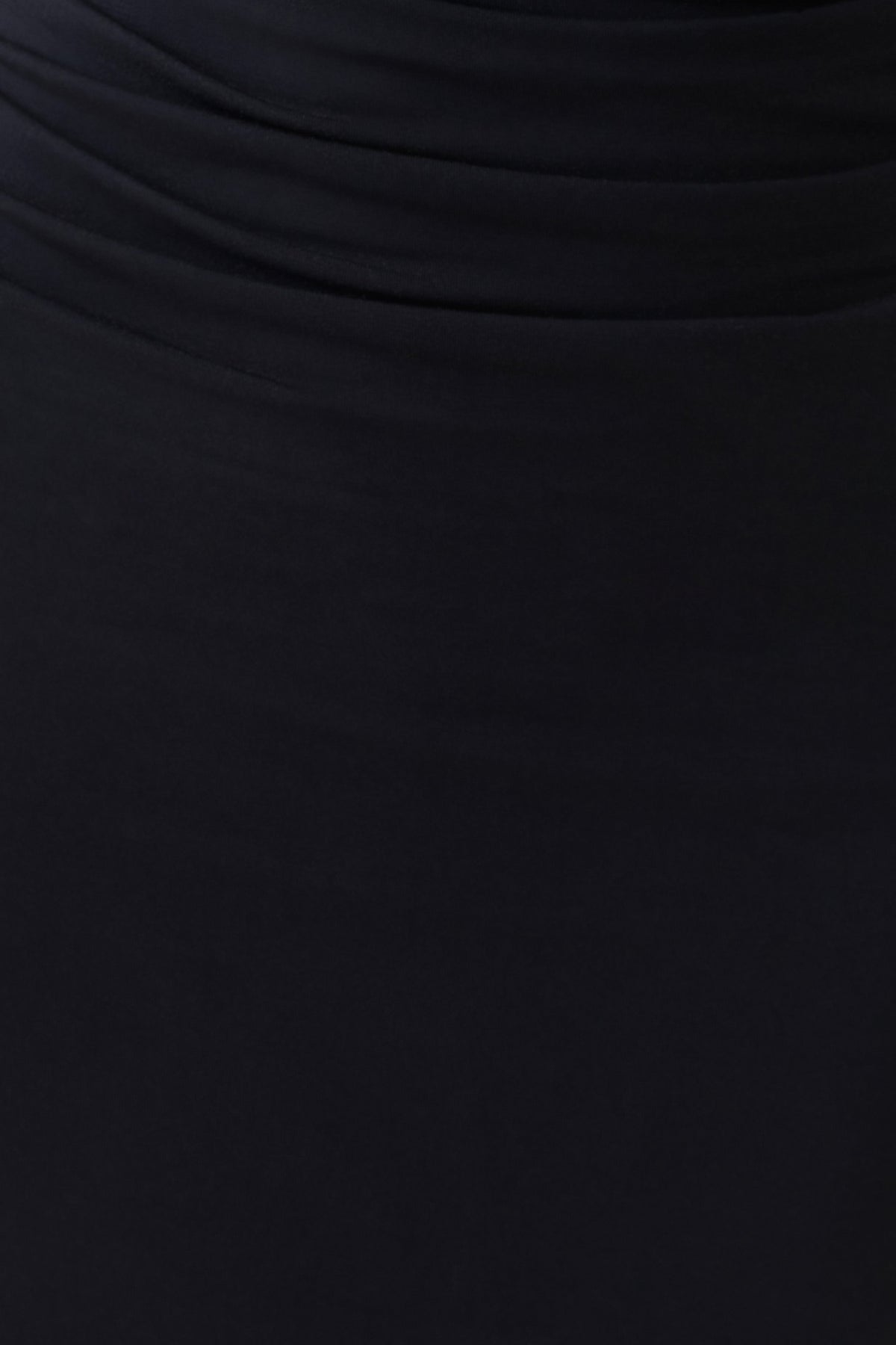 Cupro Knee Length Dress - Black