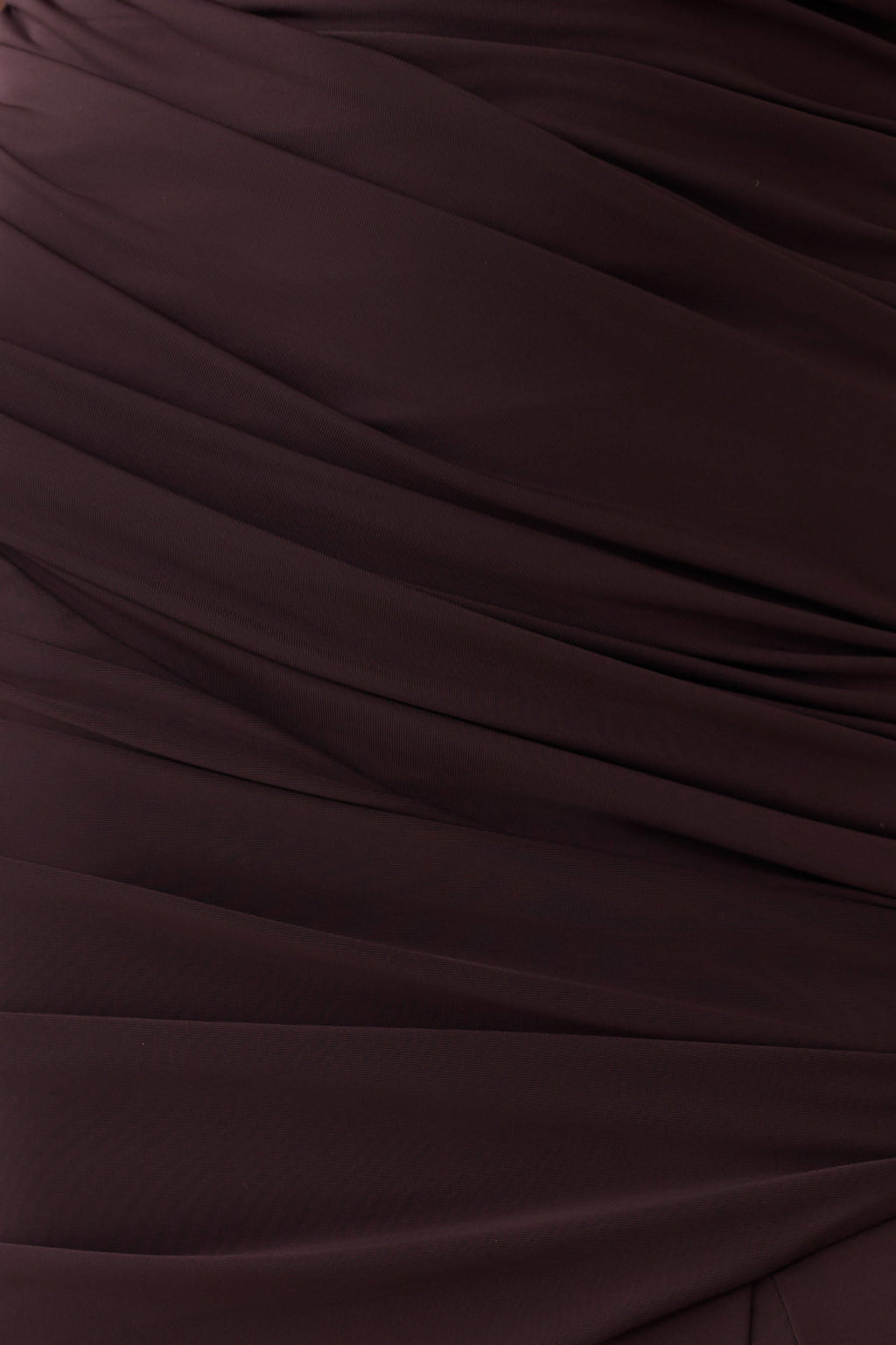 Gathered Centre Wire Maxi Dress - Chocolate