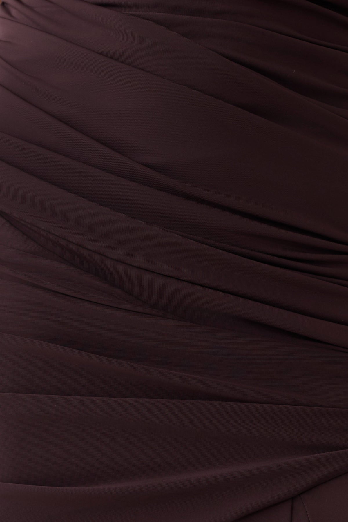 Gathered Centre Wire Maxi Dress - Chocolate