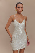 Sequin Mini Dress - Ivory