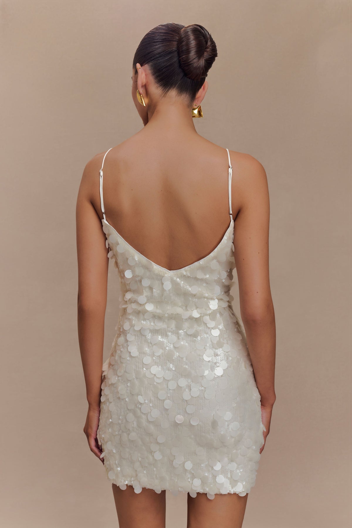 Sequin Mini Dress - Ivory