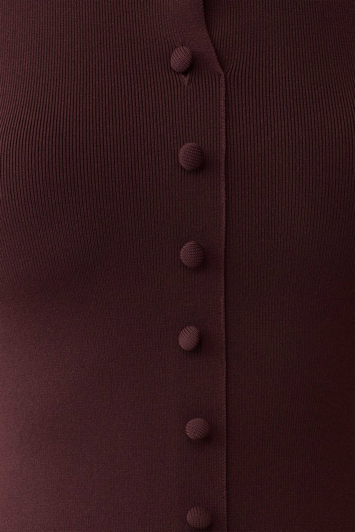 Pleated Midi Dress - Chocolate