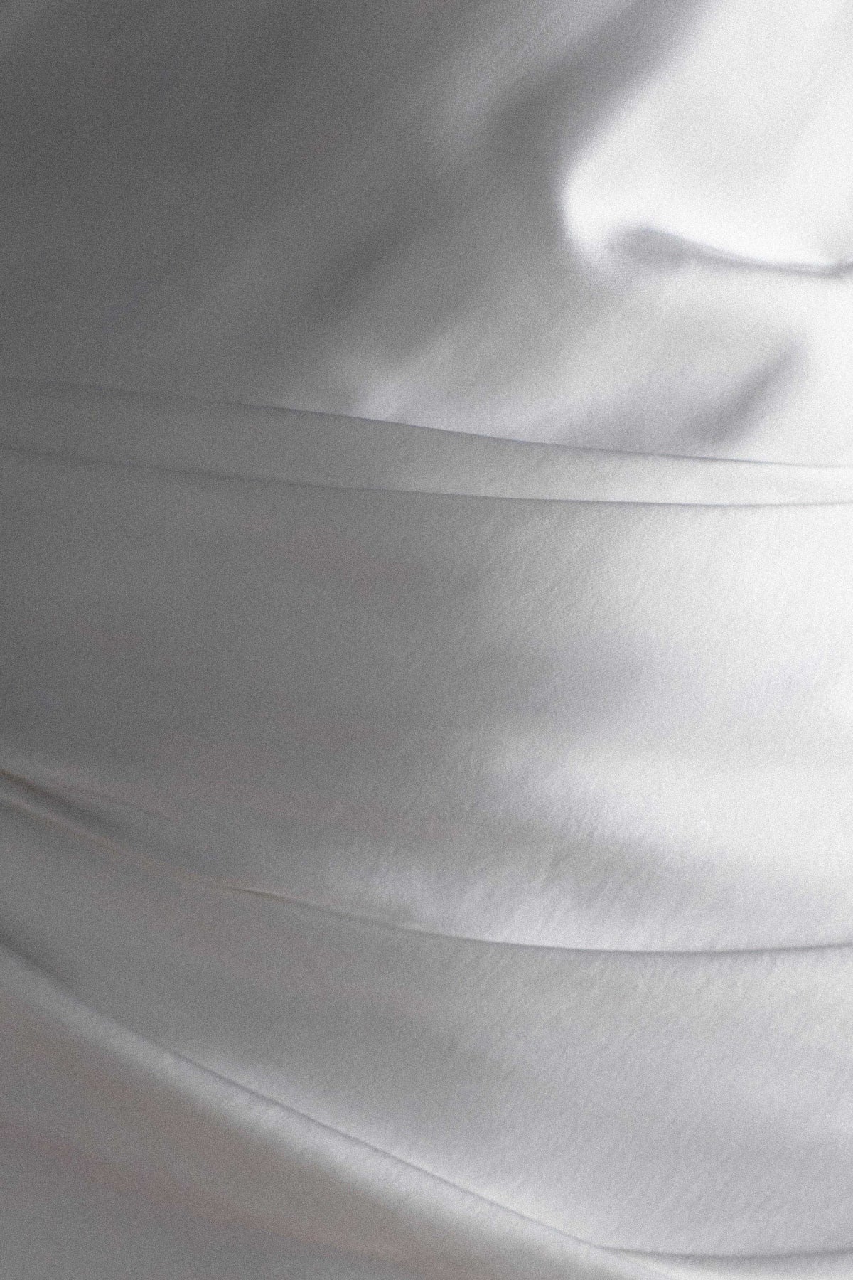 Long Sleeve Satin Maxi Dress - White