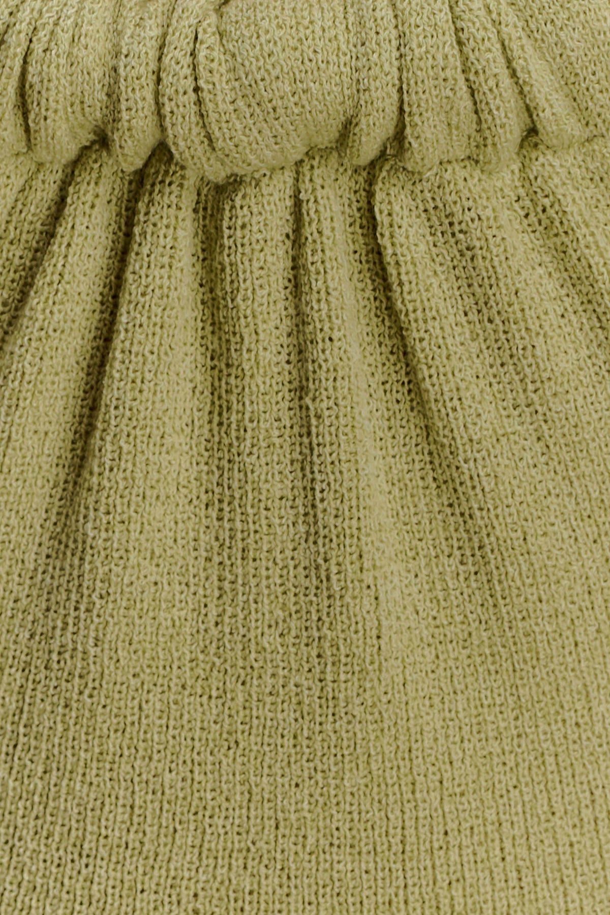 Halter Knit Maxi Dress - Light Olive