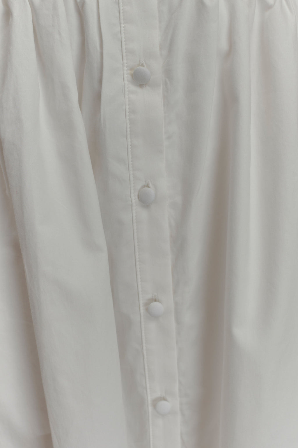 Collared Midi Dress - White