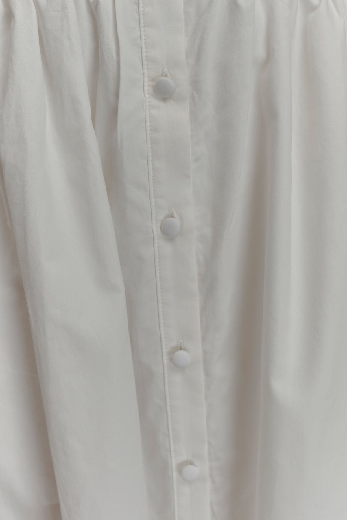 Collared Midi Dress - White
