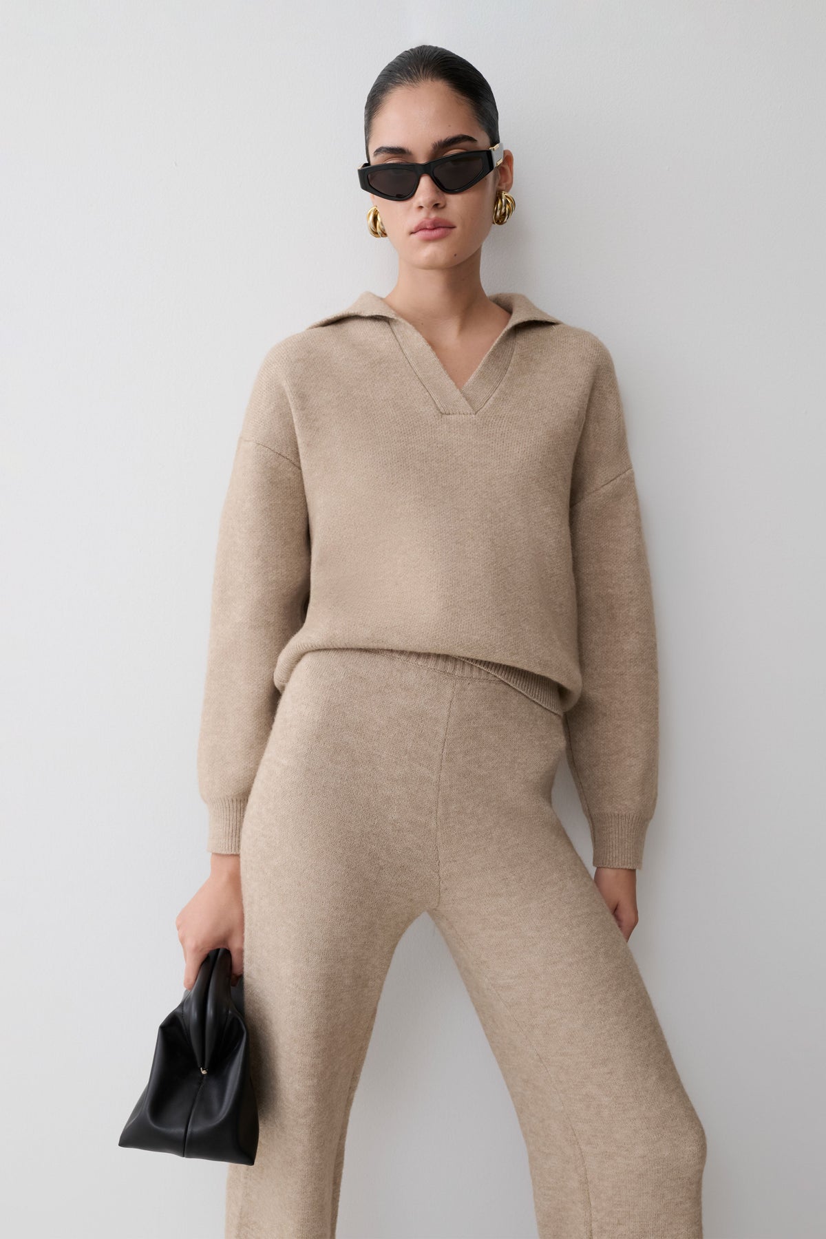 Ribbed Trim Knit Jumper