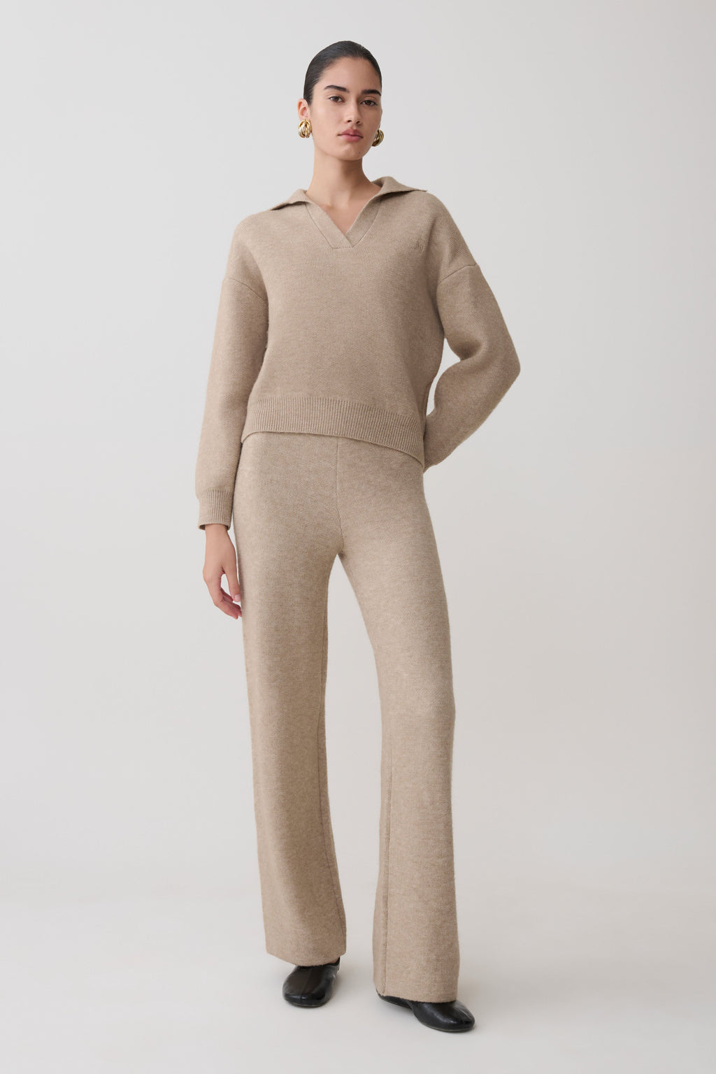 Ribbed Trim Knit Jumper