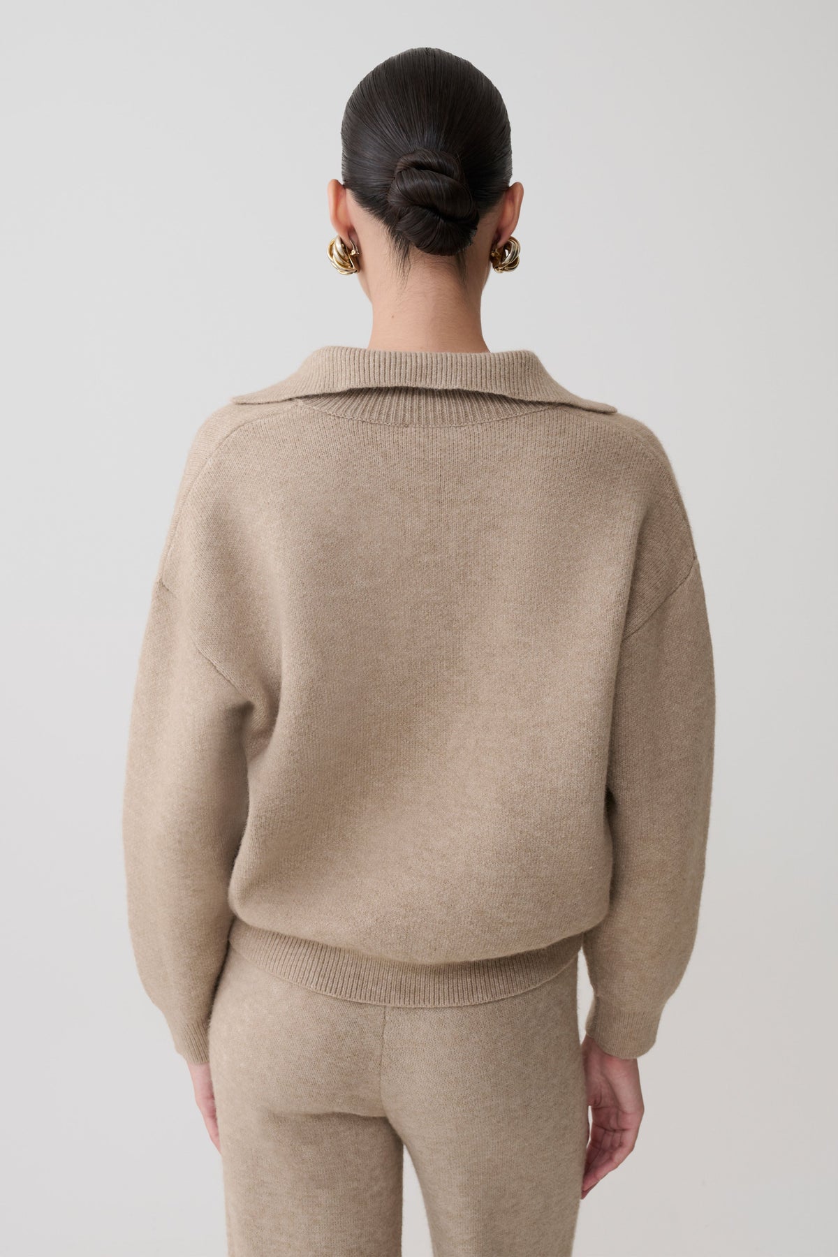 Ribbed Trim Knit Jumper