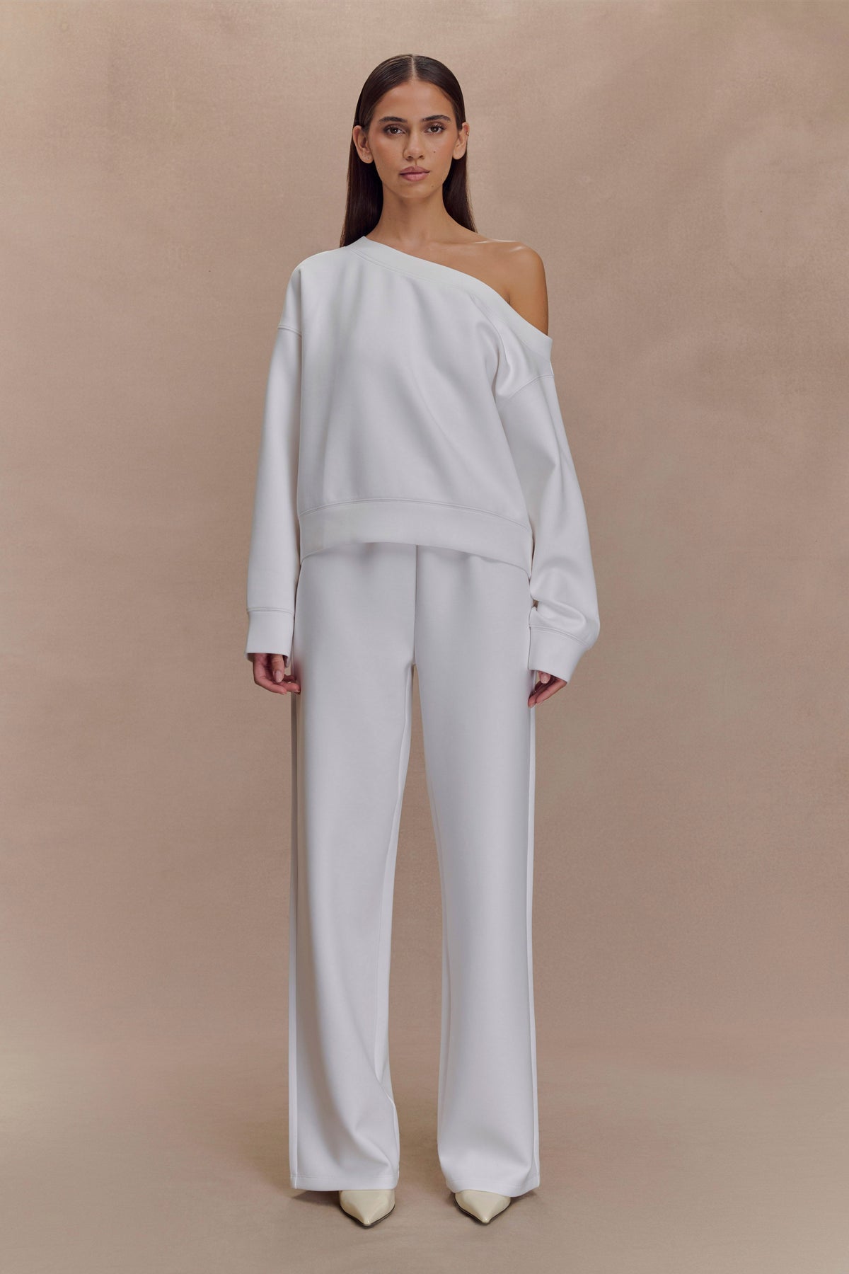 Slouchy Crew Jumper - Ivory