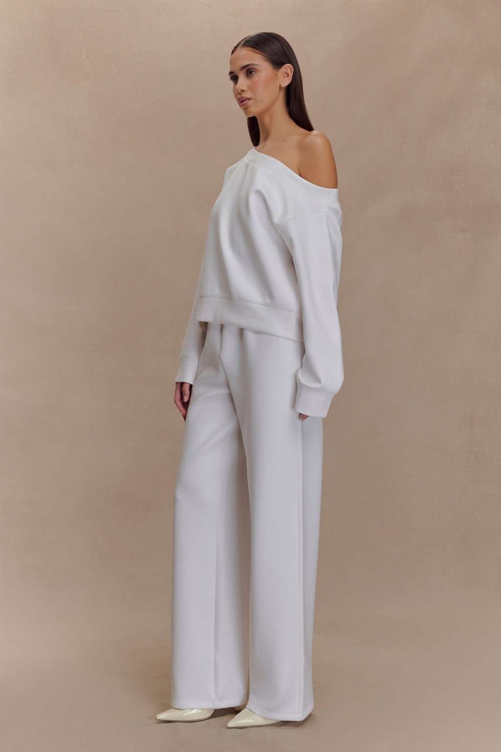 Slouchy Crew Jumper - Ivory