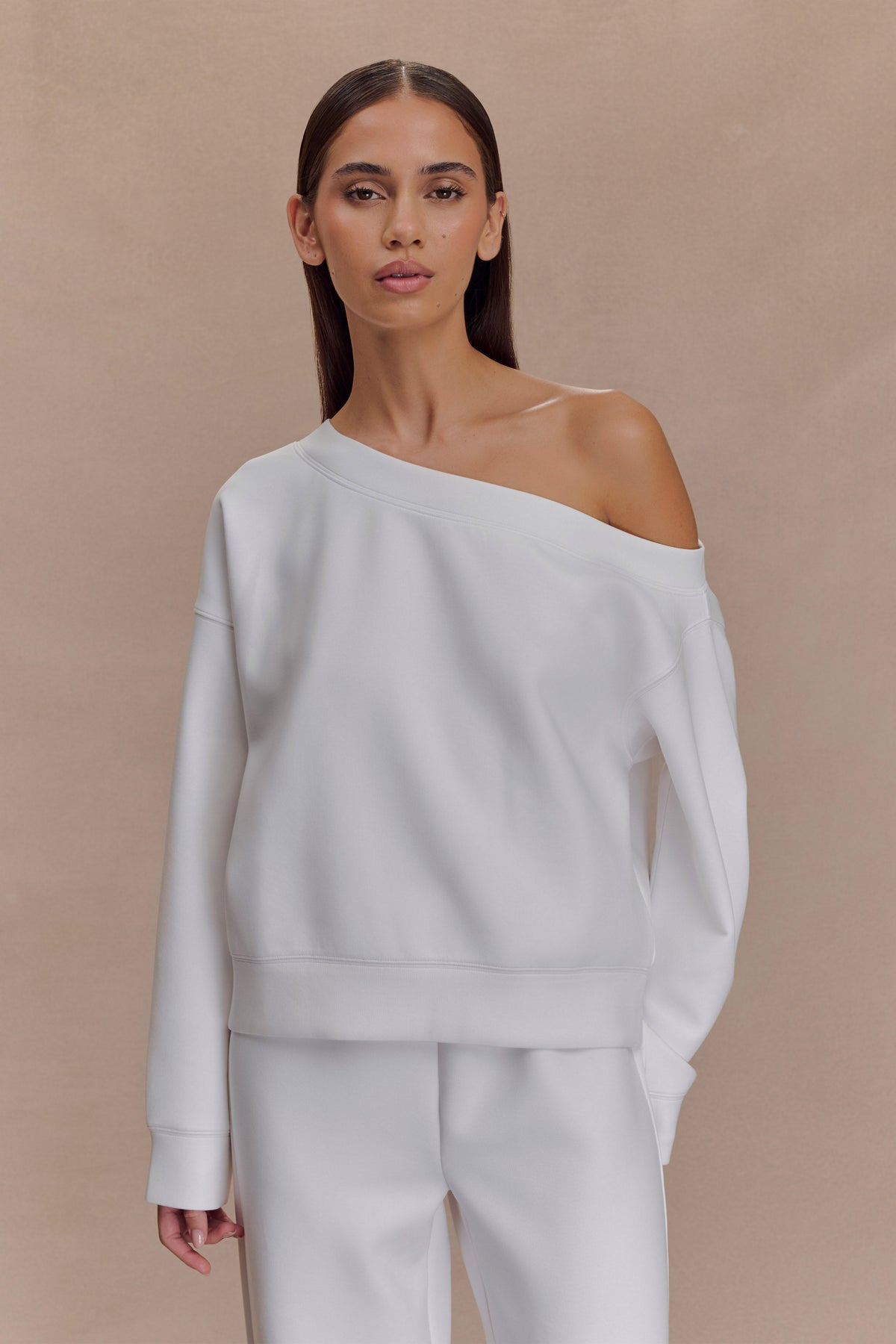Slouchy Crew Jumper - Ivory