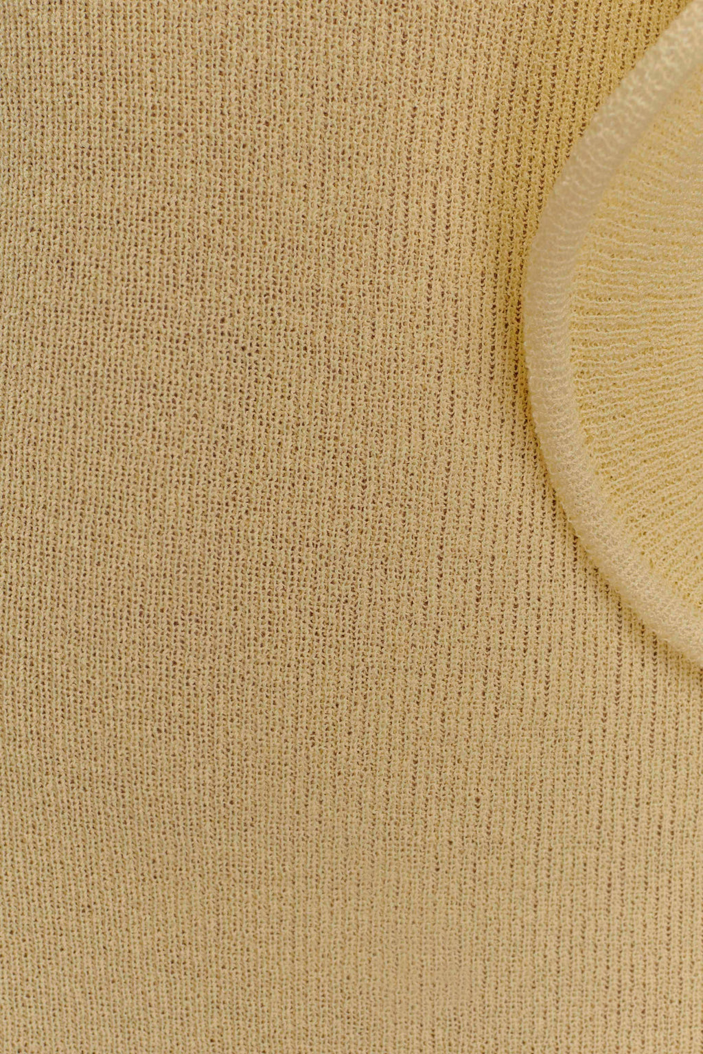 Off Shoulder Knit Maxi Dress - Lemon