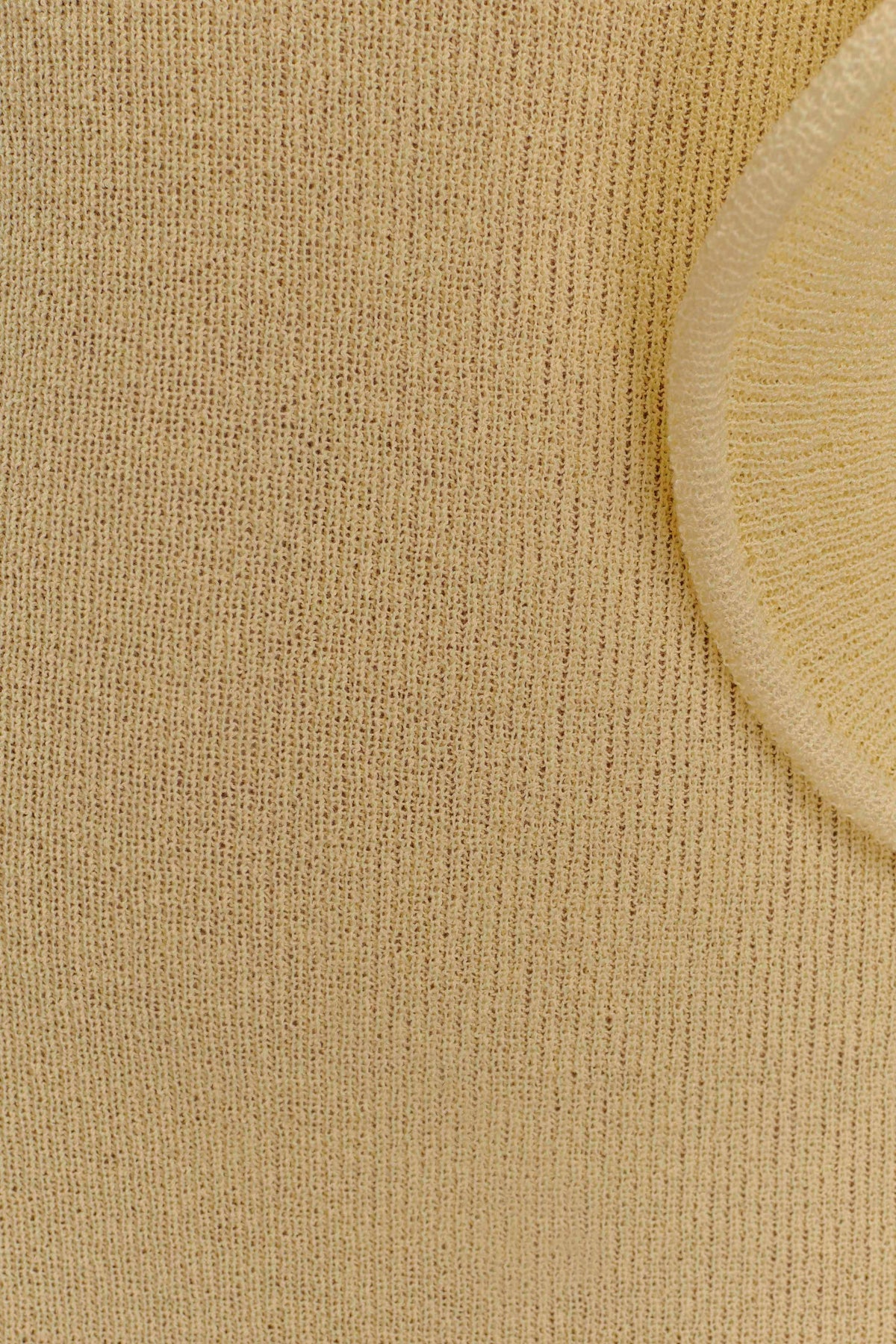 Off Shoulder Knit Maxi Dress - Lemon