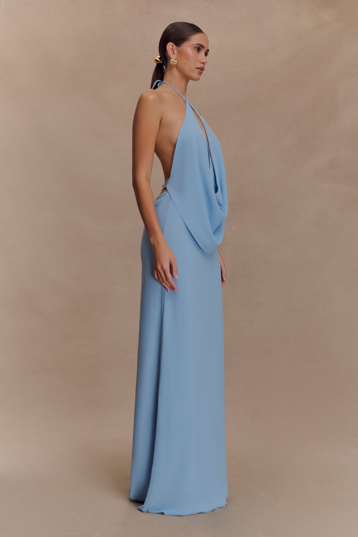 Chiffon Maxi Skirt - Sky Blue