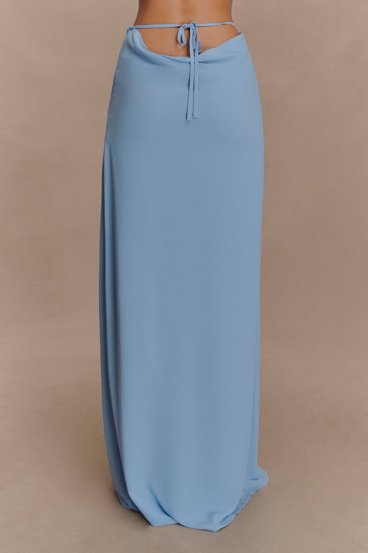 Chiffon Maxi Skirt - Sky Blue