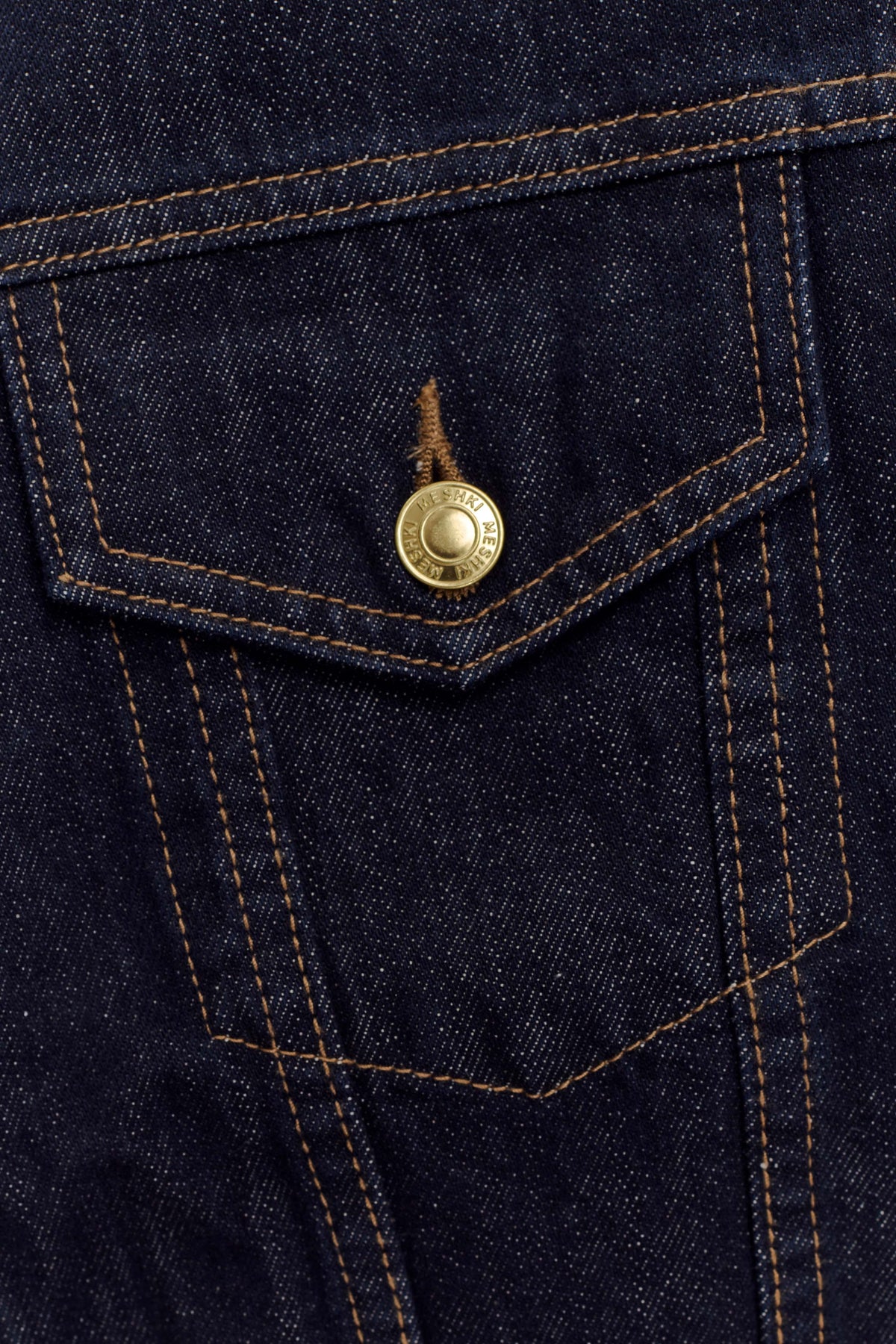 Cinched Denim Jacket - Washed Indigo Blue