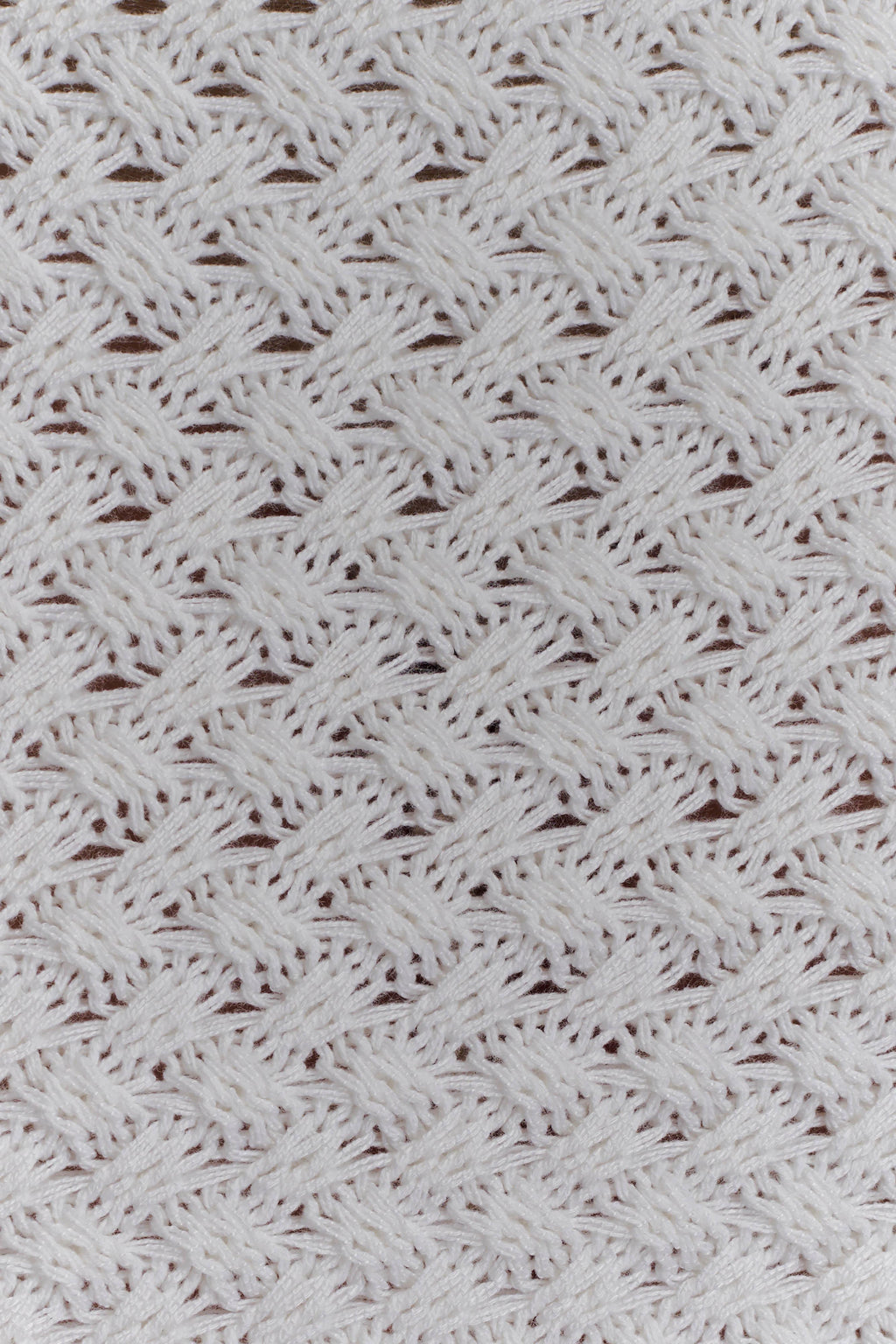 Crochet Mini Skirt - White