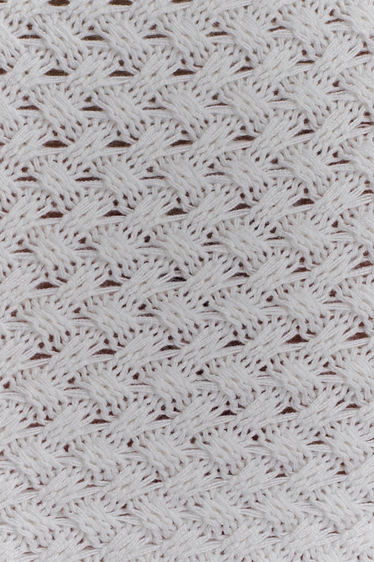 Crochet Mini Skirt - White