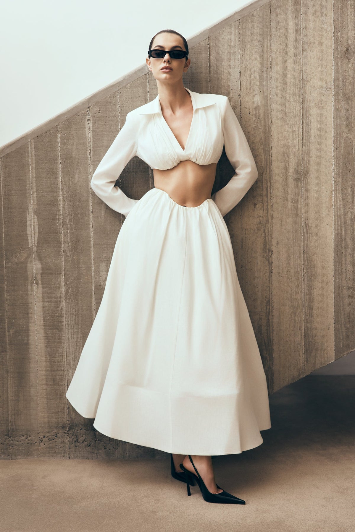 Shirt Bra - White