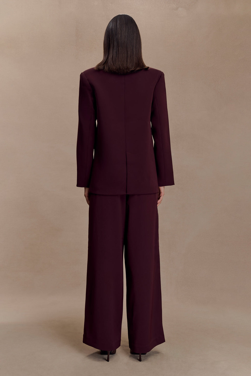 Oversized Blazer - Mahogany