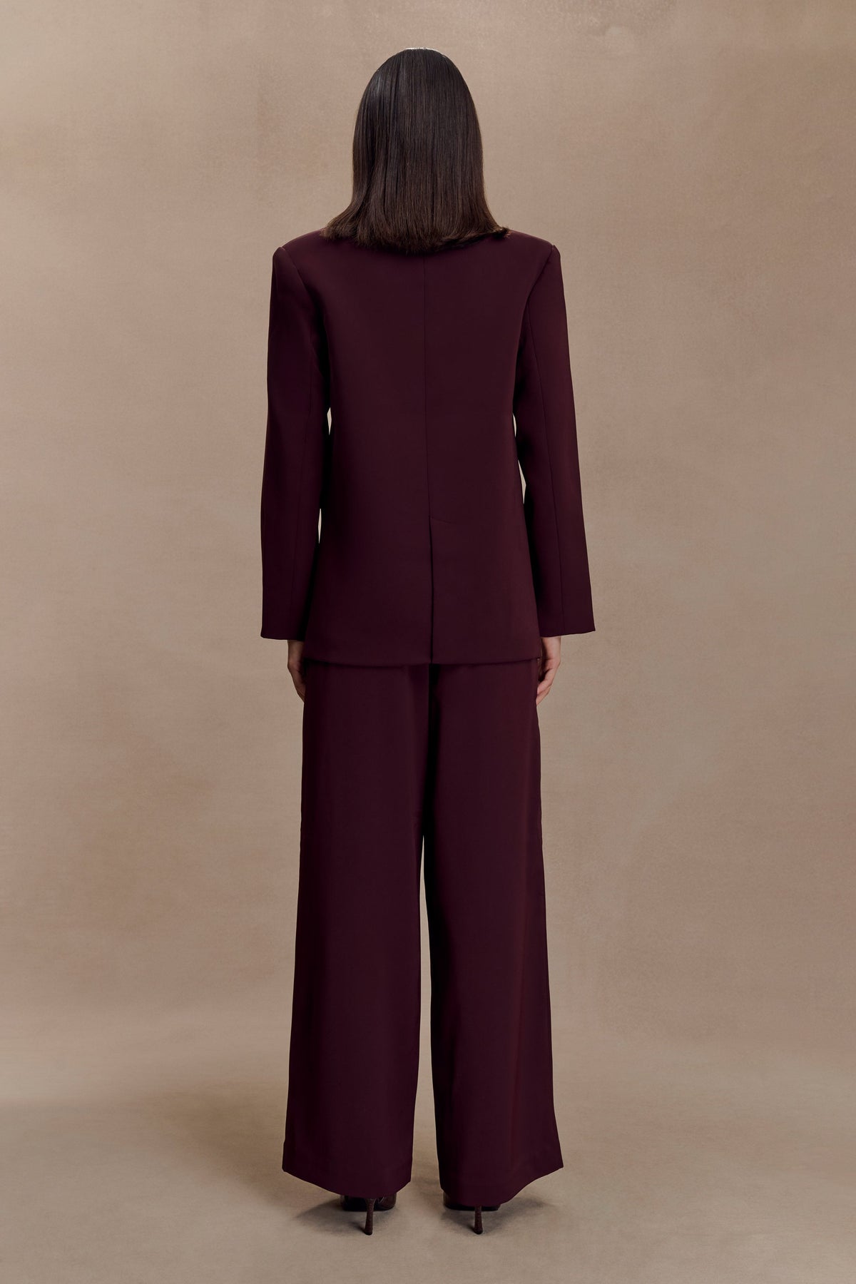 Oversized Blazer - Mahogany