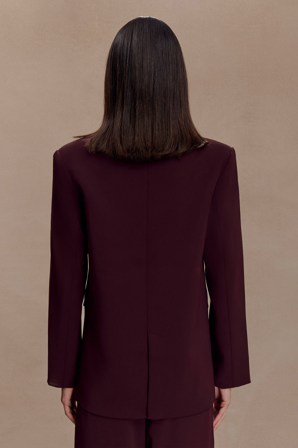 Oversized Blazer - Mahogany