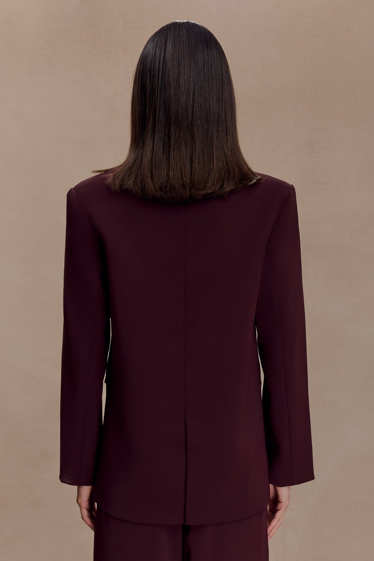 Oversized Blazer - Mahogany