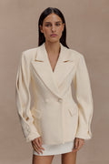 Structured Blazer - Buttercream