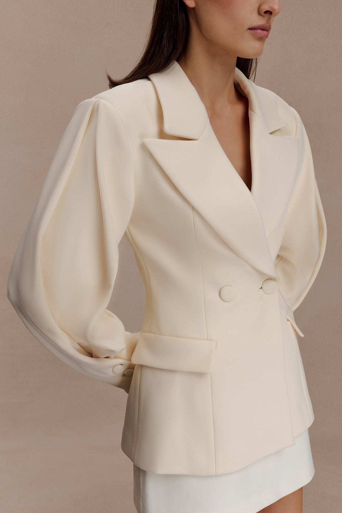 Structured Blazer - Buttercream