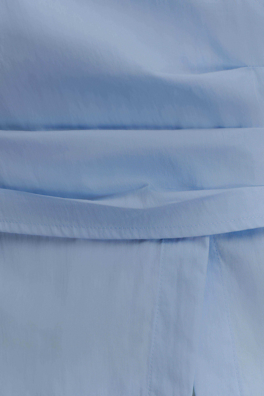 Wrap Cotton Shirt - Blue