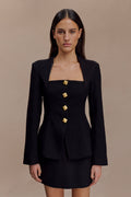 Suiting Fitted Blazer - Black