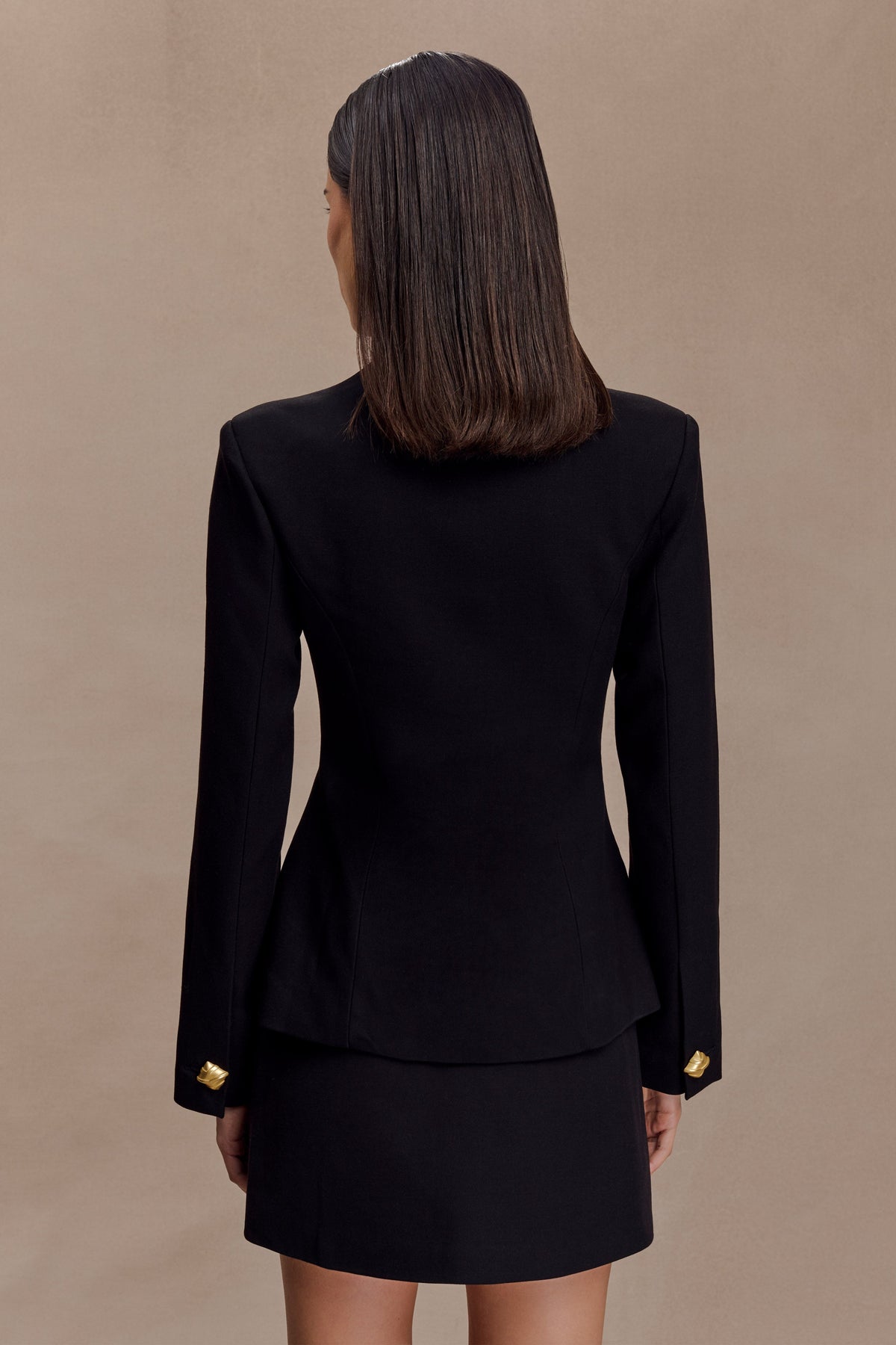 Suiting Fitted Blazer - Black