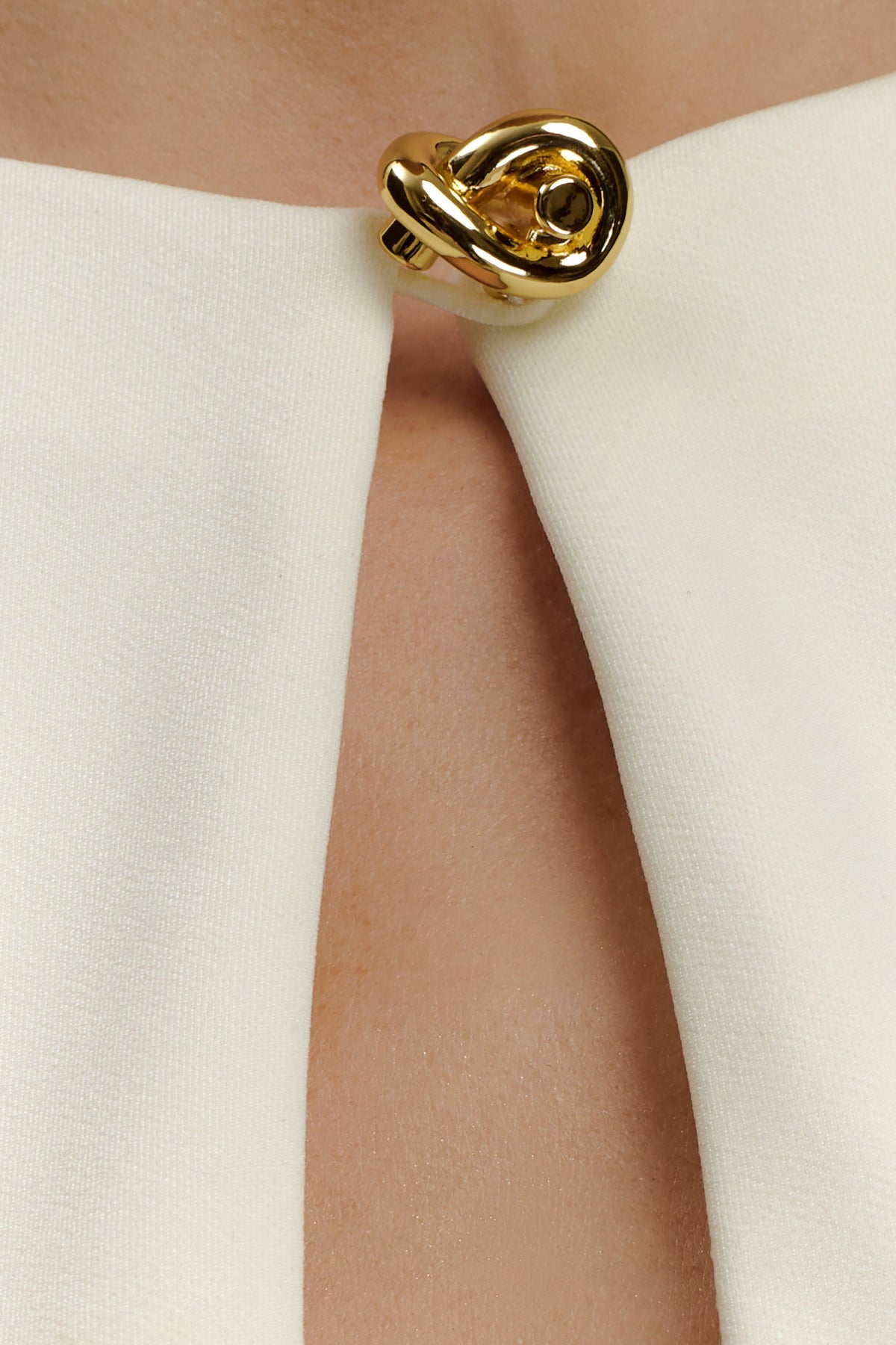 Sleeveless Crepe Midi Dress - Ivory