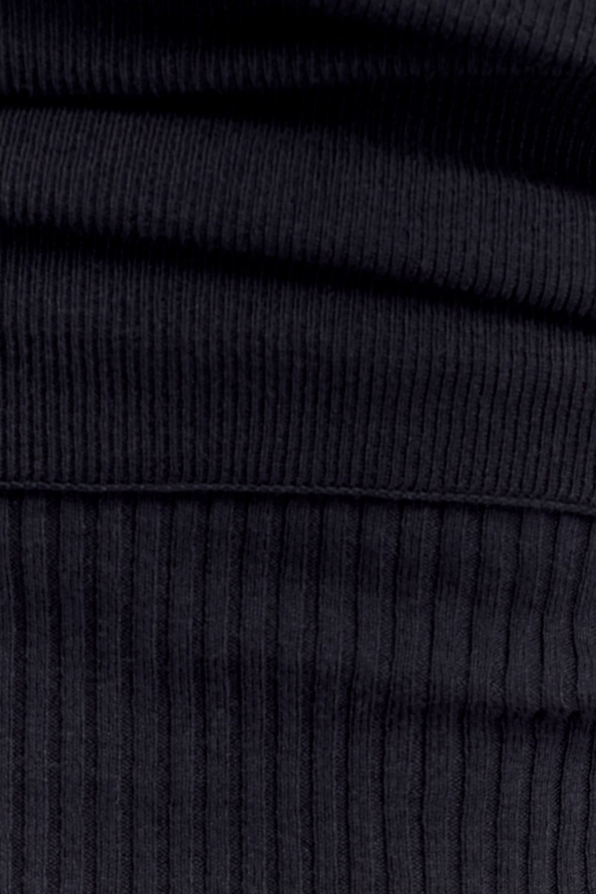 Asymmetrical Cashmere Blend Knit Top - Black