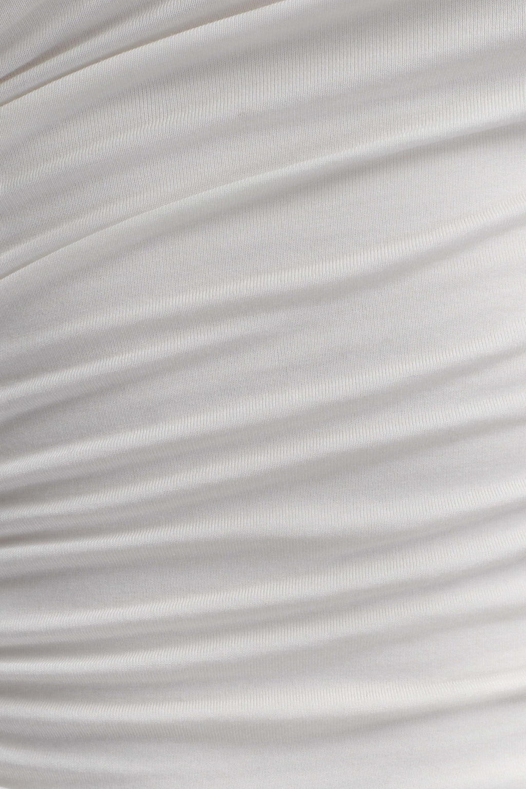 One Shoulder Modal Top - White