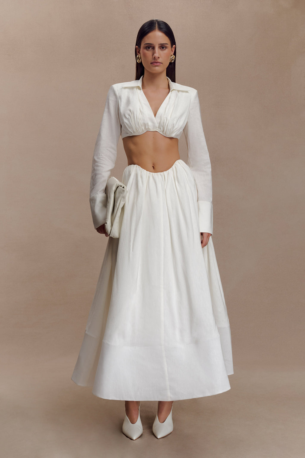 Shirt Bra - White