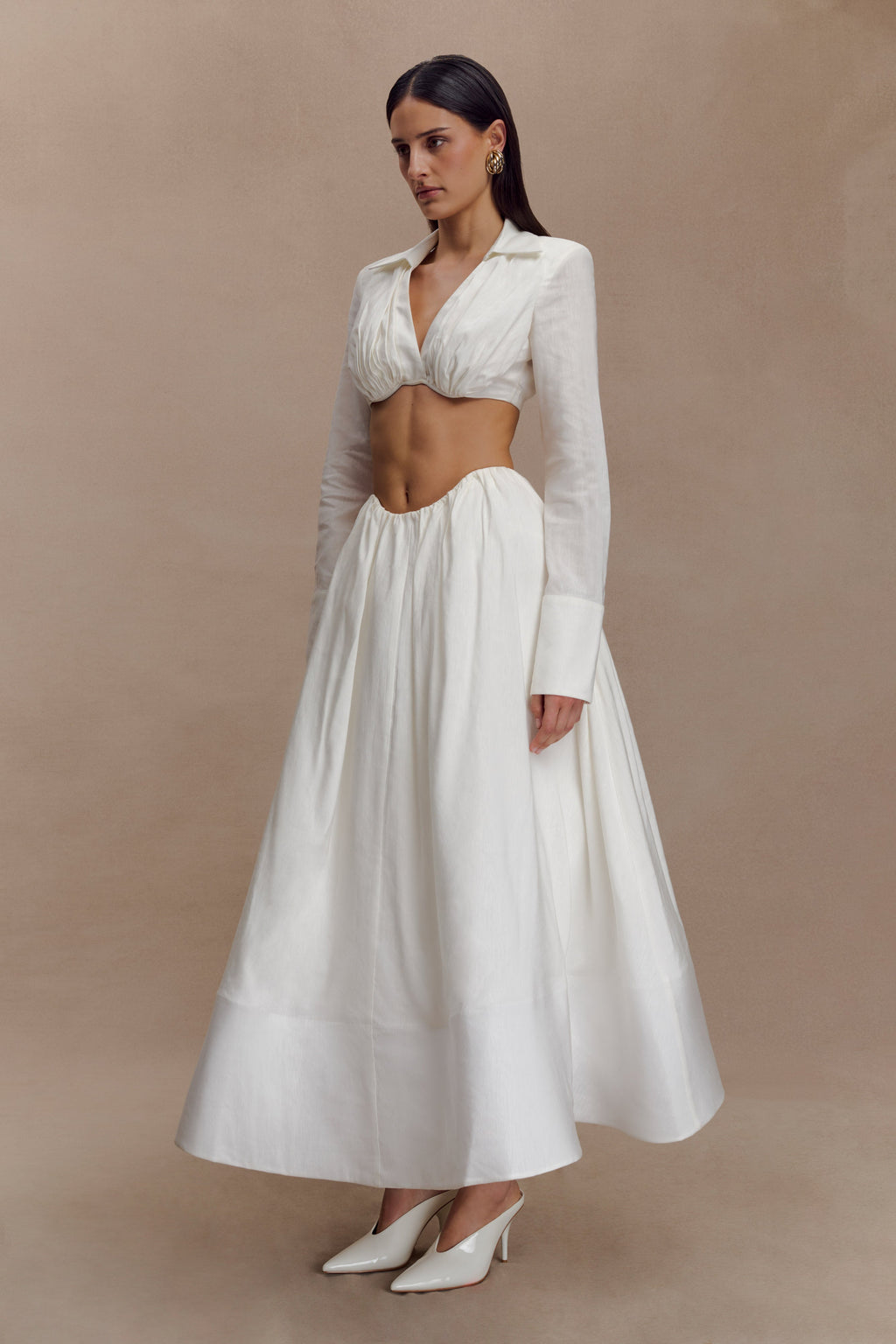 Shirt Bra - White