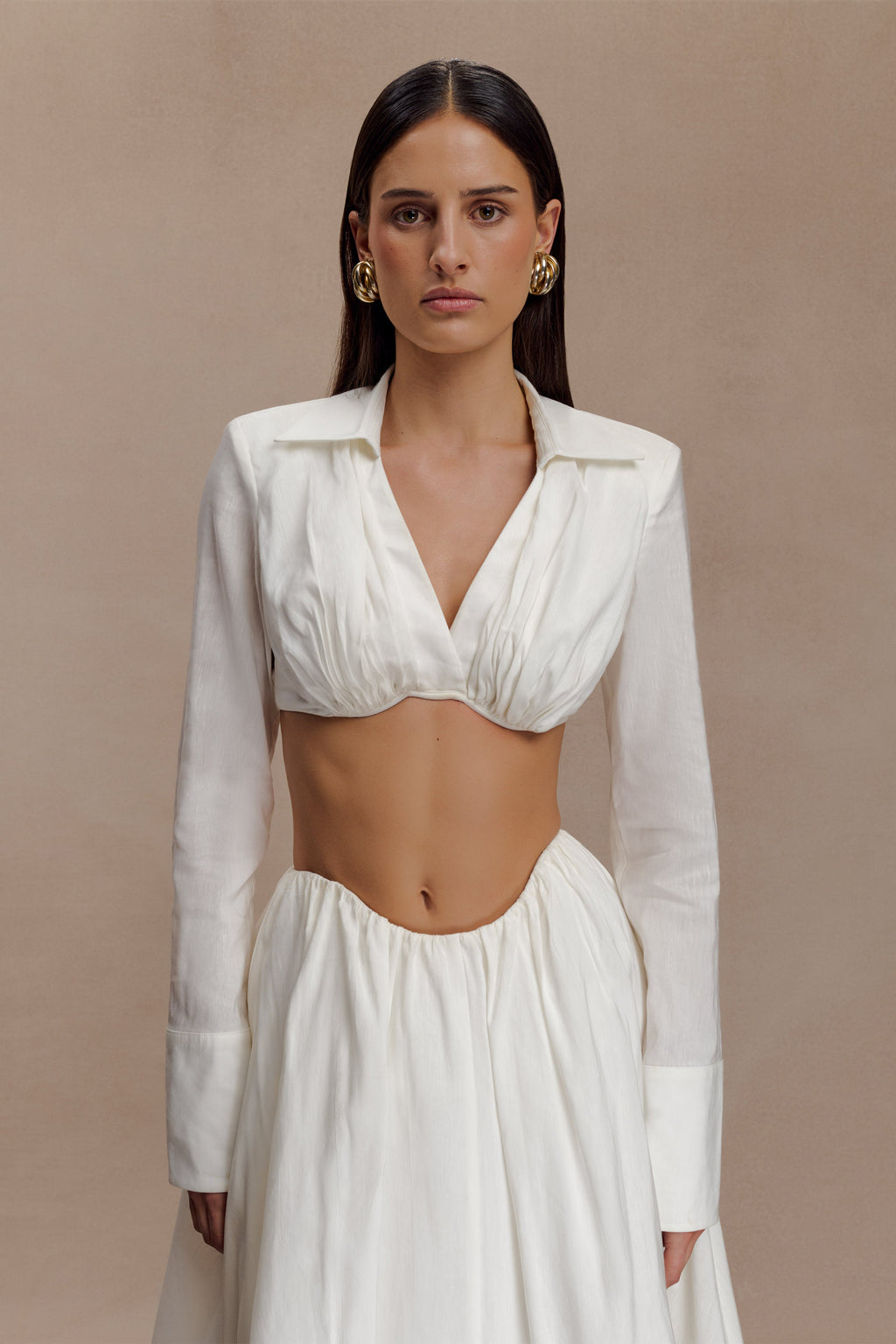 Shirt Bra - White