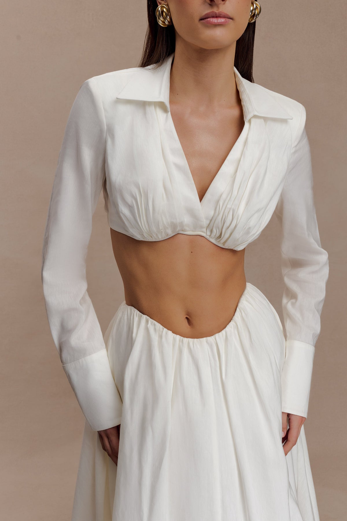 Shirt Bra - White