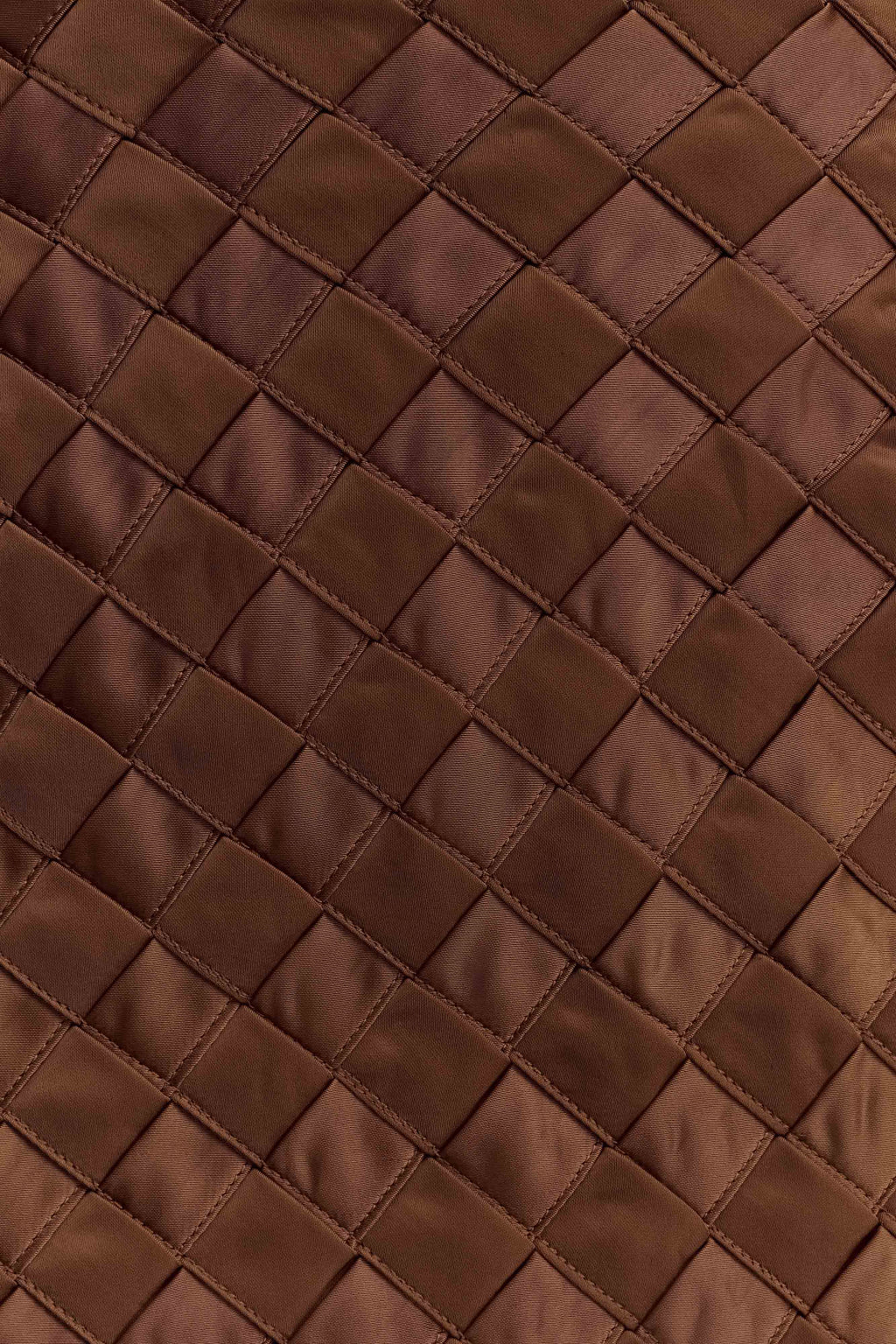 Satin Mini Skirt - Chocolate