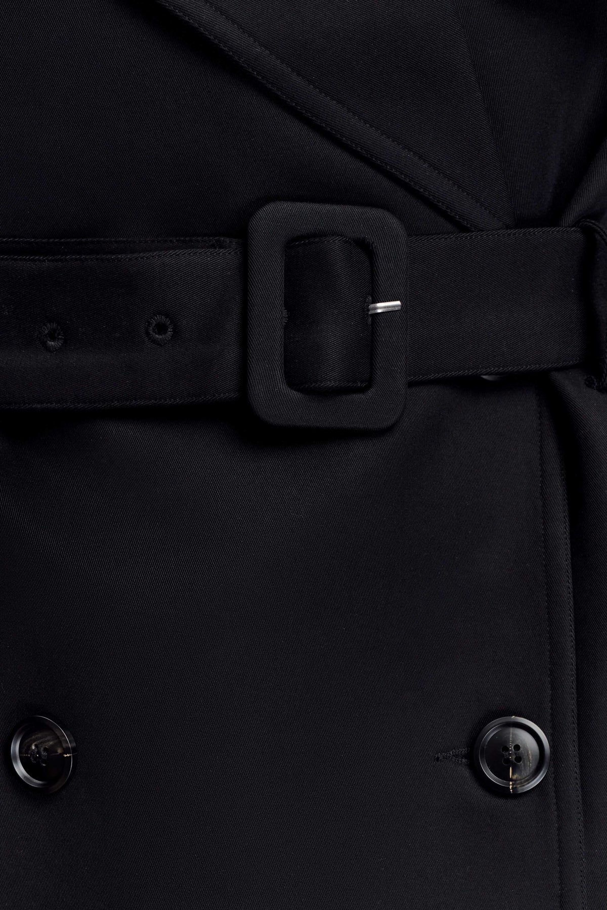 Short Trench Jacket - Black