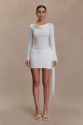 Crochet Mini Skirt - White