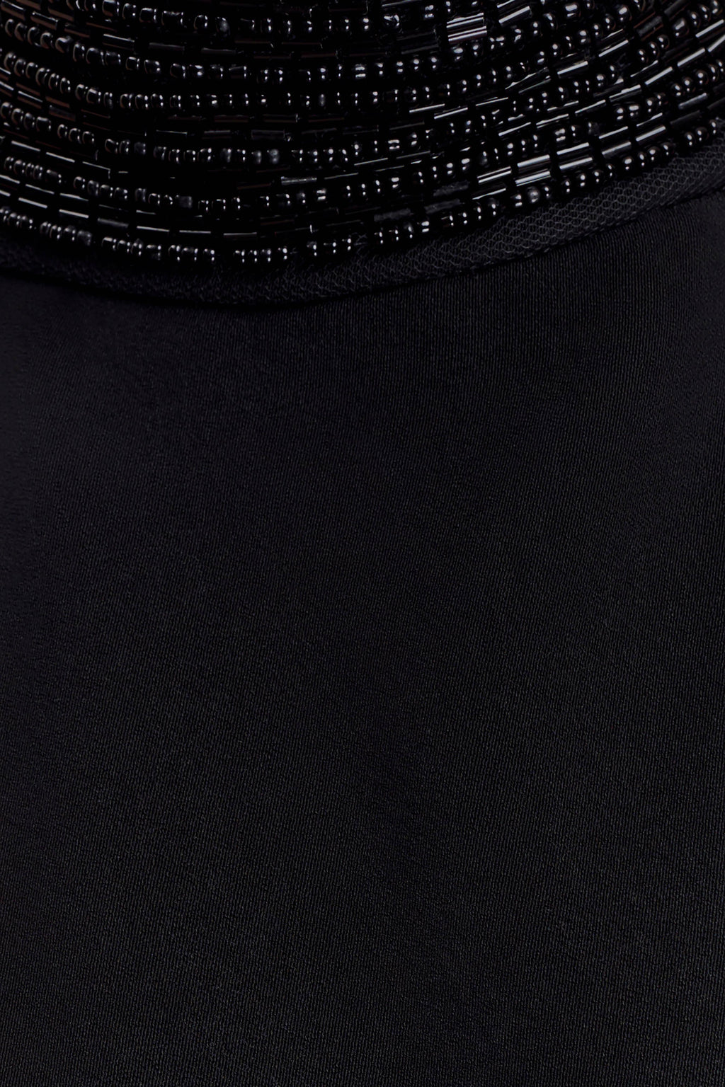 Beaded Neck Halter Top - Black