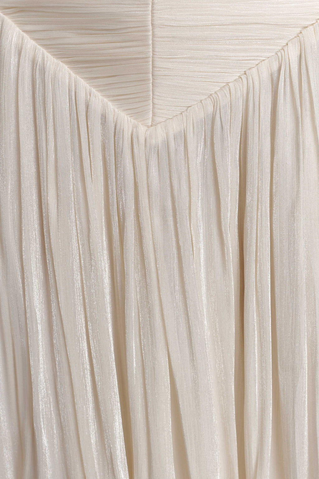 Gathered Midi Skirt - Opal White
