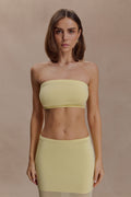 Knit Bandeau Top - Lemon