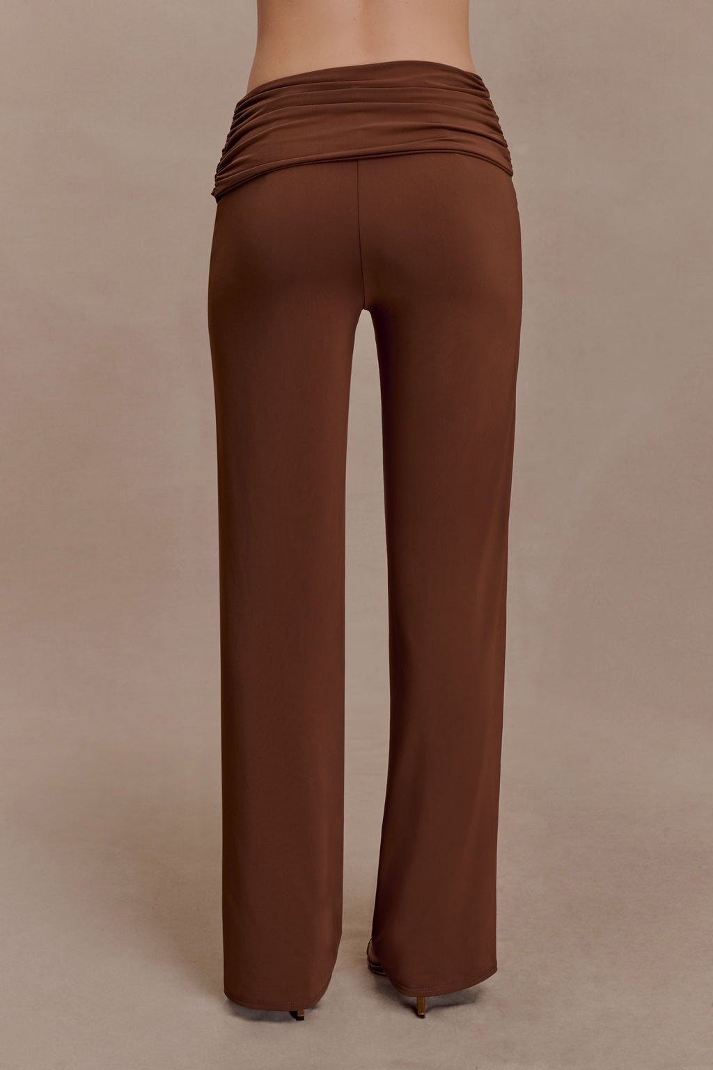 Slinky Straight Leg Pants - Chocolate